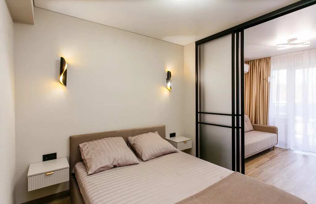 Квартира на первой линии у моря с отдельной спальней