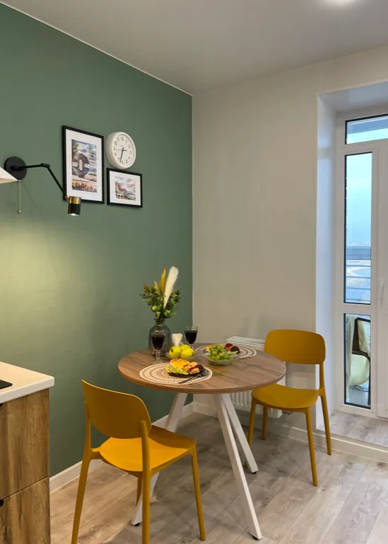 Квартира Уютная студия с видом на метромост — Омск