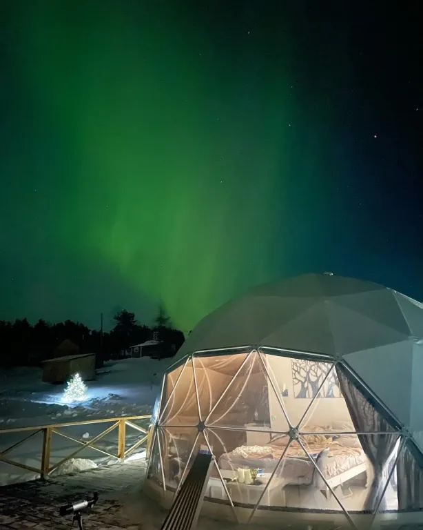 Домик с баней на берегу Ладожского озера