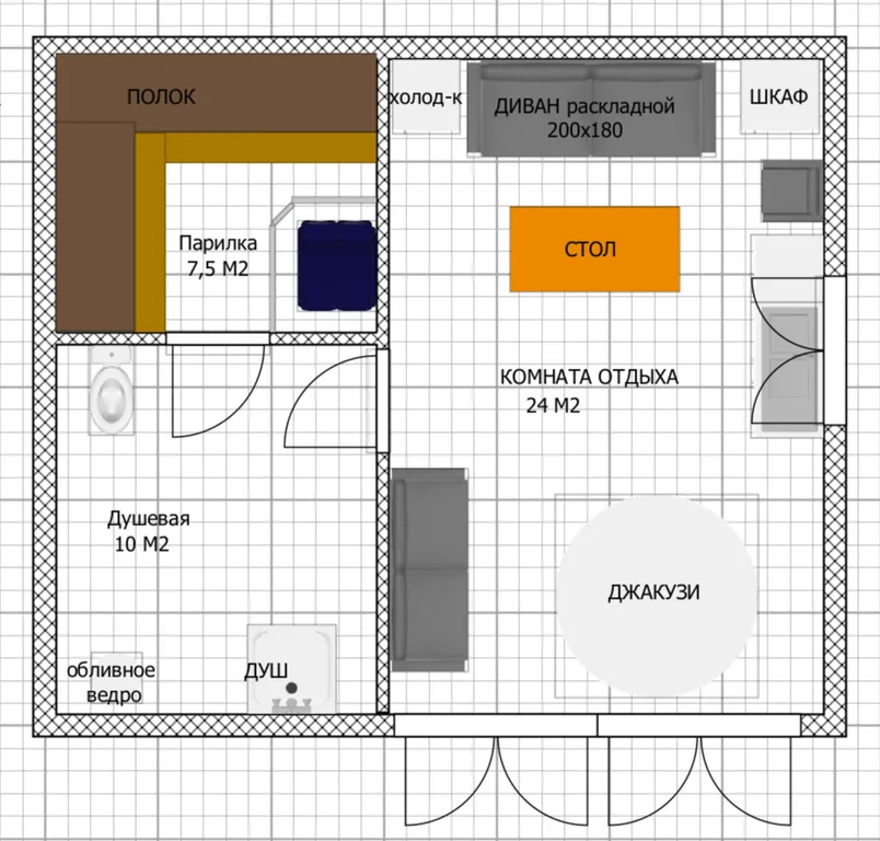 Коттедж Коттедж Баня на Холмах — Санкт-Петербург