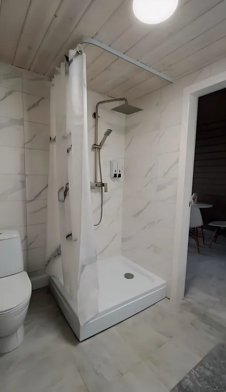 Дом в стиле A frame с чаном