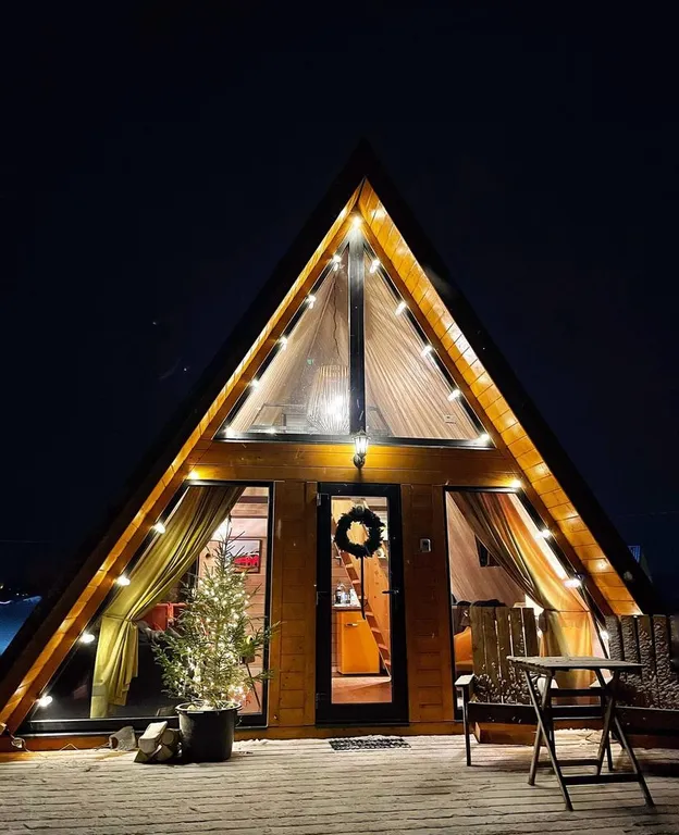 Шале Småland Люкке Хаус на хуторе близ речки