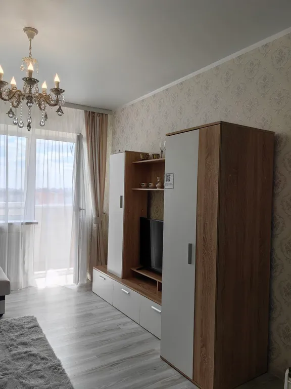 Уютная студия с видом на город