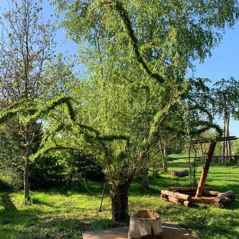 Уютный деревенский домик с русской баней возле берега озера