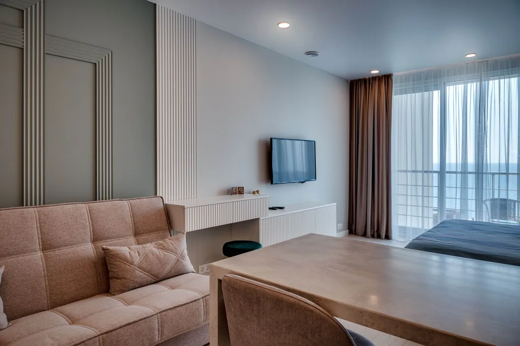 Студия с видом на море