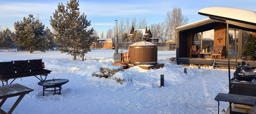 БарнОтдых с купелью, рядом лес и река