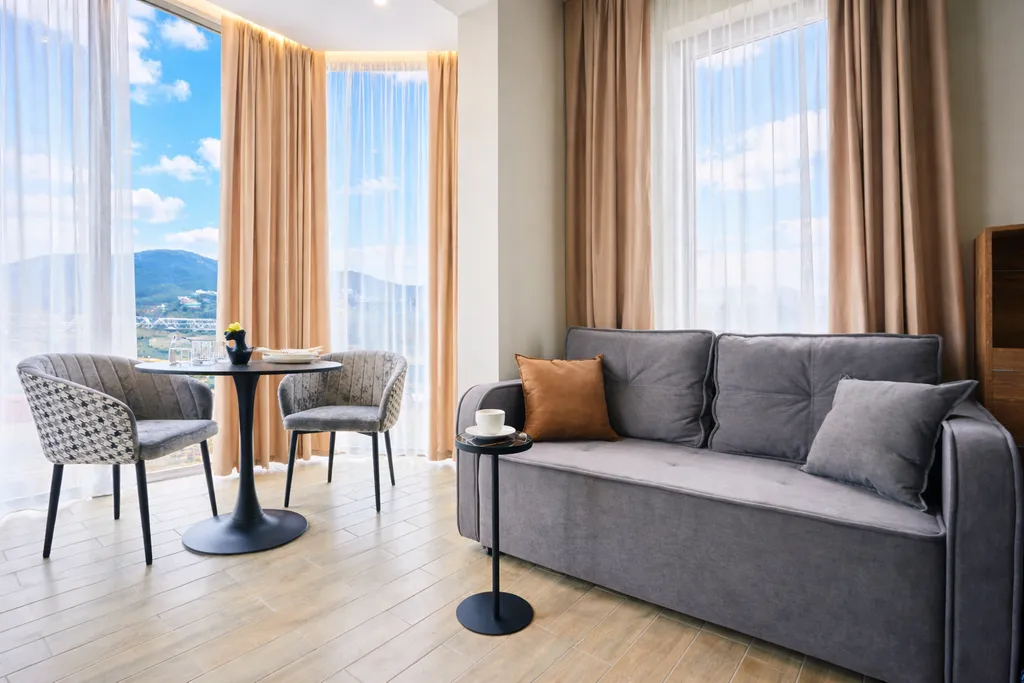 Квартира Квартира Лофт студия с балконом и видом на море и горы — Лазаревское