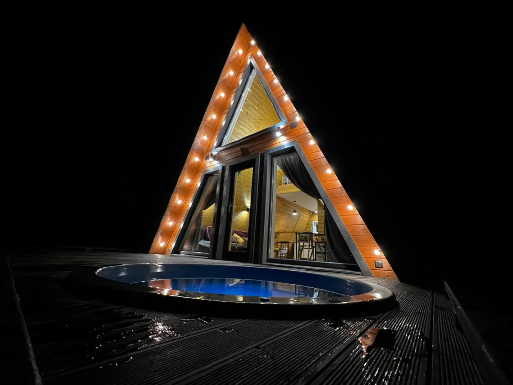 Коттедж Дом Афрейм светлый с подогреваемой купелью Лисичкино — Микли