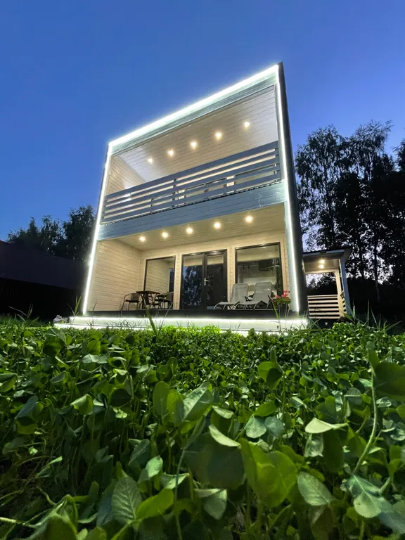 Вилла с банным чаном на берегу водоёма