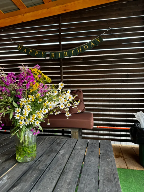 Дом с беседкой сауной и купелью