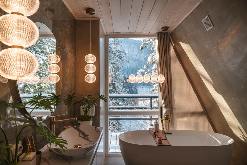 Villa Roma Телецкое - панорамный А-фрэйм 2 с видом на горы и озеро