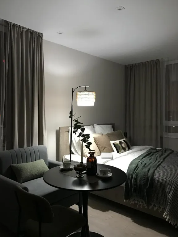 Квартира Квартира Студия Олива Люкс — Новоивановское