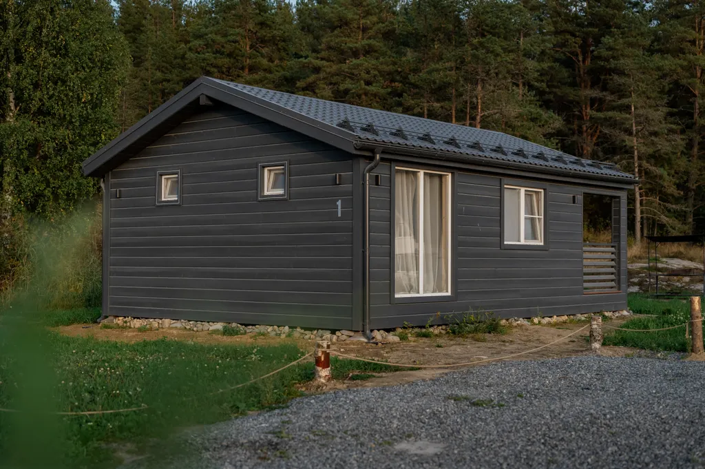 2-комнатный котедж на границе с лесом, 57м²