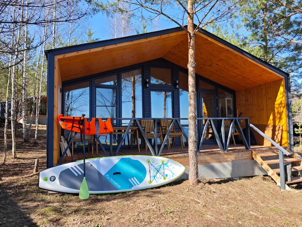 Новый дом на озере Селигер в деревне Заполёк