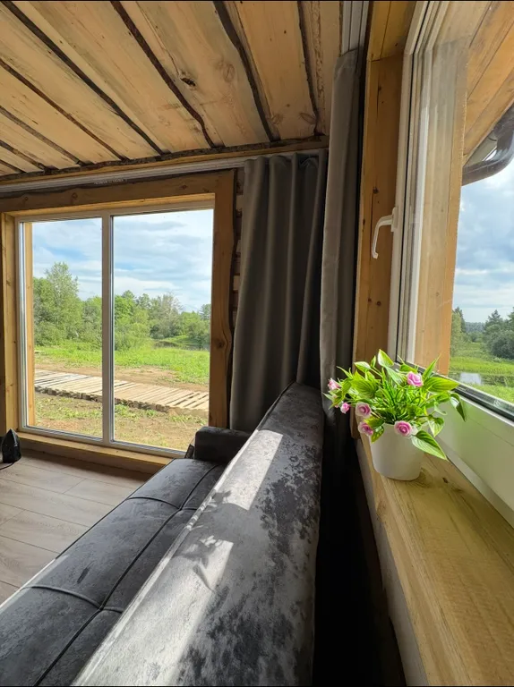 Дом с баней в лесу