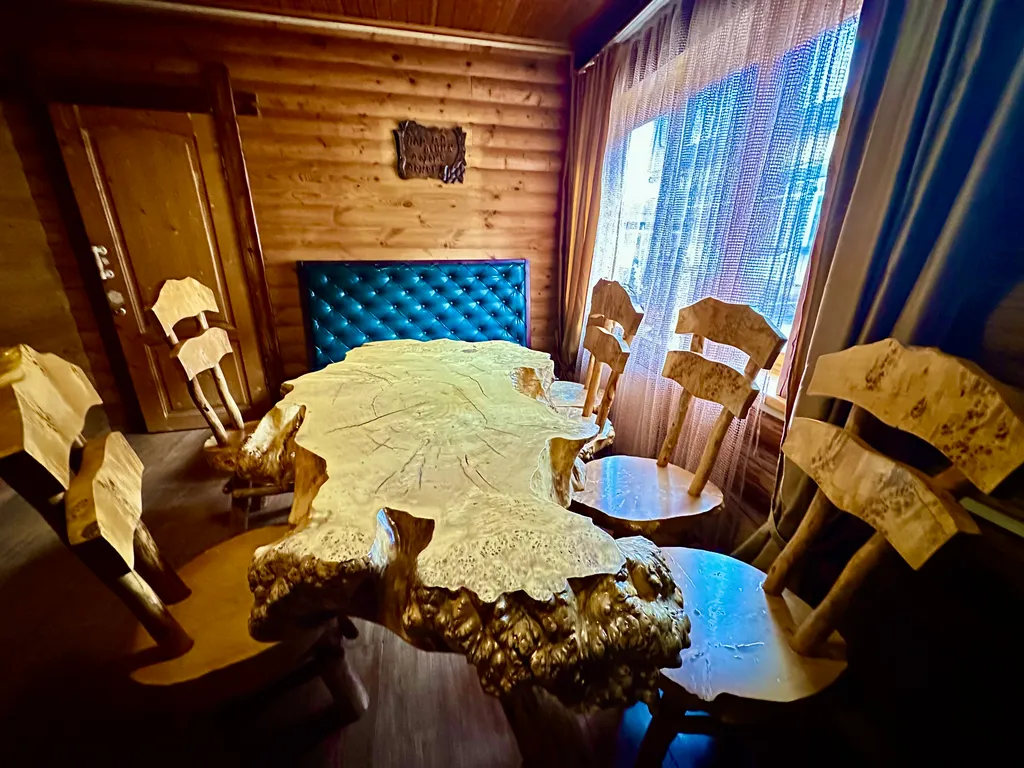 Сруб с баней на дровах