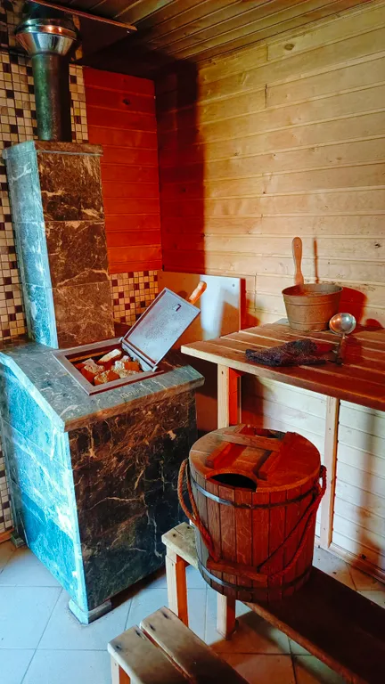 Гостевой дом-баня с бассейном и камином в 20 минутах езды от Минска