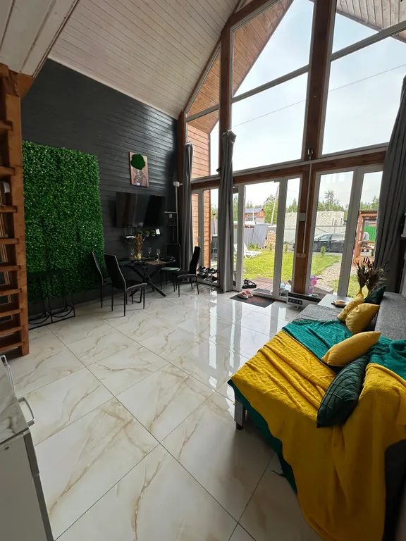 Красивый барнхаус с баней и банным чаном