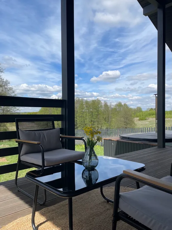 Дом с сауной и купелью в 400 метрах от водохранилища