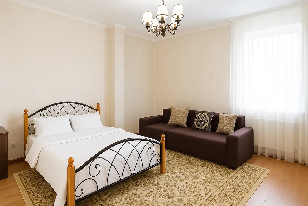 Просторная и уютная однокомнатная квартира — аренда посуточно в Астана (Нур-Султан)