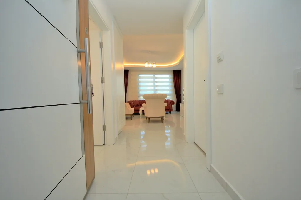 Двухкомнатная квартира в Алании, комплекс с аквапарком