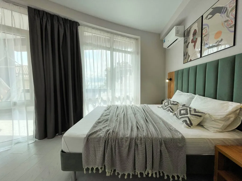 Апартаменты с большим балконом в 3 минутах от моря