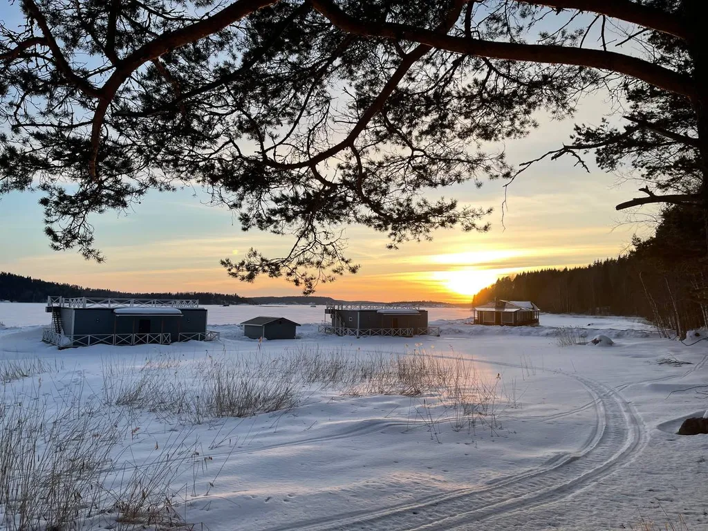 Дом на воде с сауной