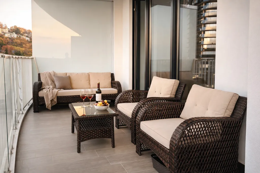 Апартаменты у моря с панорамным видом и террасой