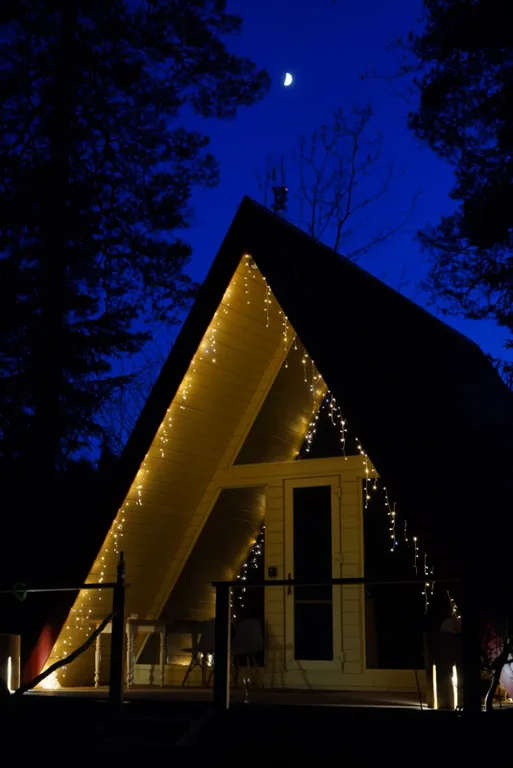 А-фрейм дом на горе