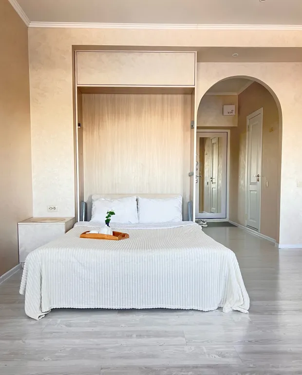 Студия с видом на Волгу в центре