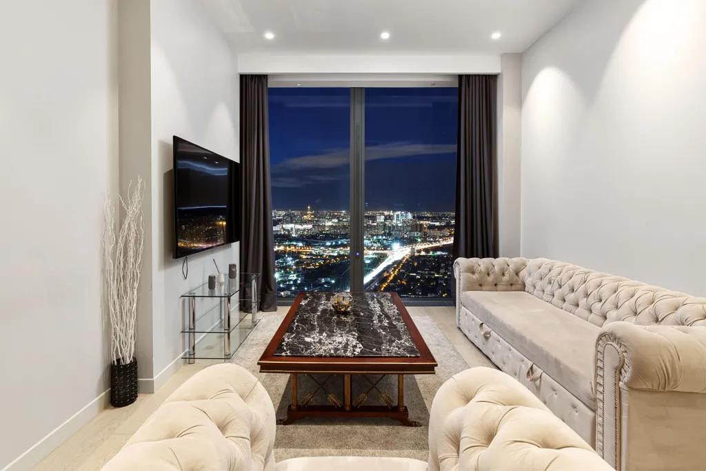 Топовый апарт на 53 этаже с двумя изолированными спальнями и двумя с/у