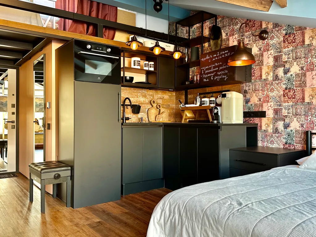 Двухуровневый апартамент с видом на горы