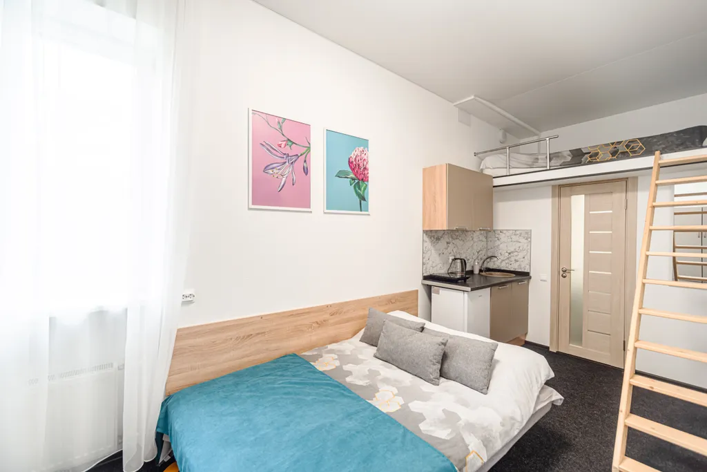 Квартира Квартира Апартамент Нижний Ораниенбаум Двухуровневая студия — Ломоносов