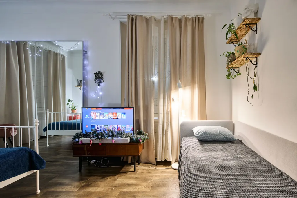 12-местный апартамент в ретро стиле с кинотеатром и Sony PS4