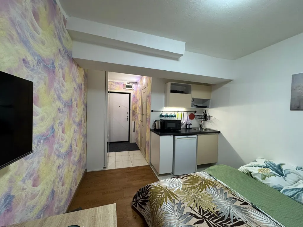 Квартира студия, 18 м², 1 кровать