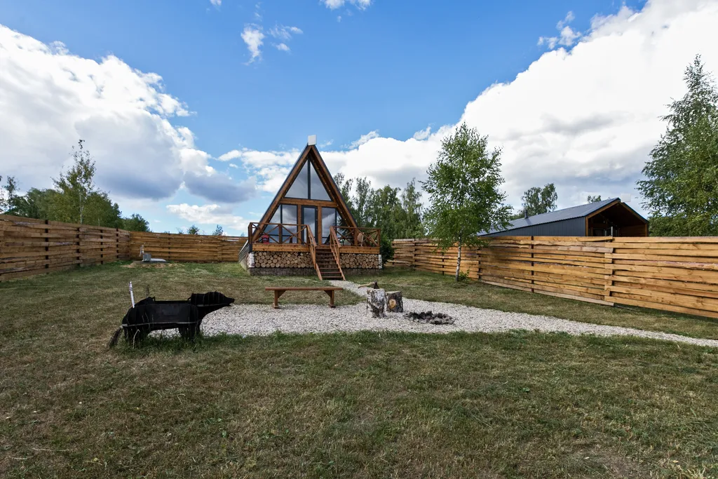 Афрейм (дом-шалаш) ОСЕНЬ с баней