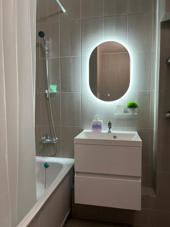 Светлая квартира с видом на закат в современном ЖК Геометрия