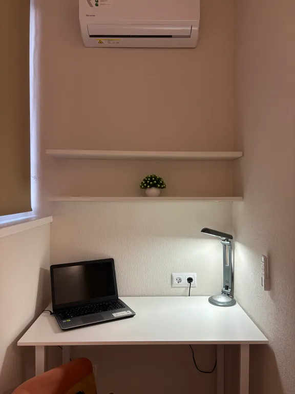 Студия с дизайнерским ремонтом