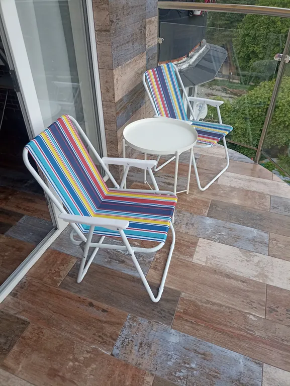 Квартира в Сочи с балконом, ровное место, вид на море, центр Хосты