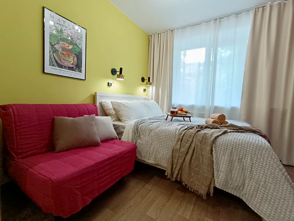 Квартира Стильная студия для семьи из 3х человек возле ЖД Вокзала — аренда посуточно в Новосибирск