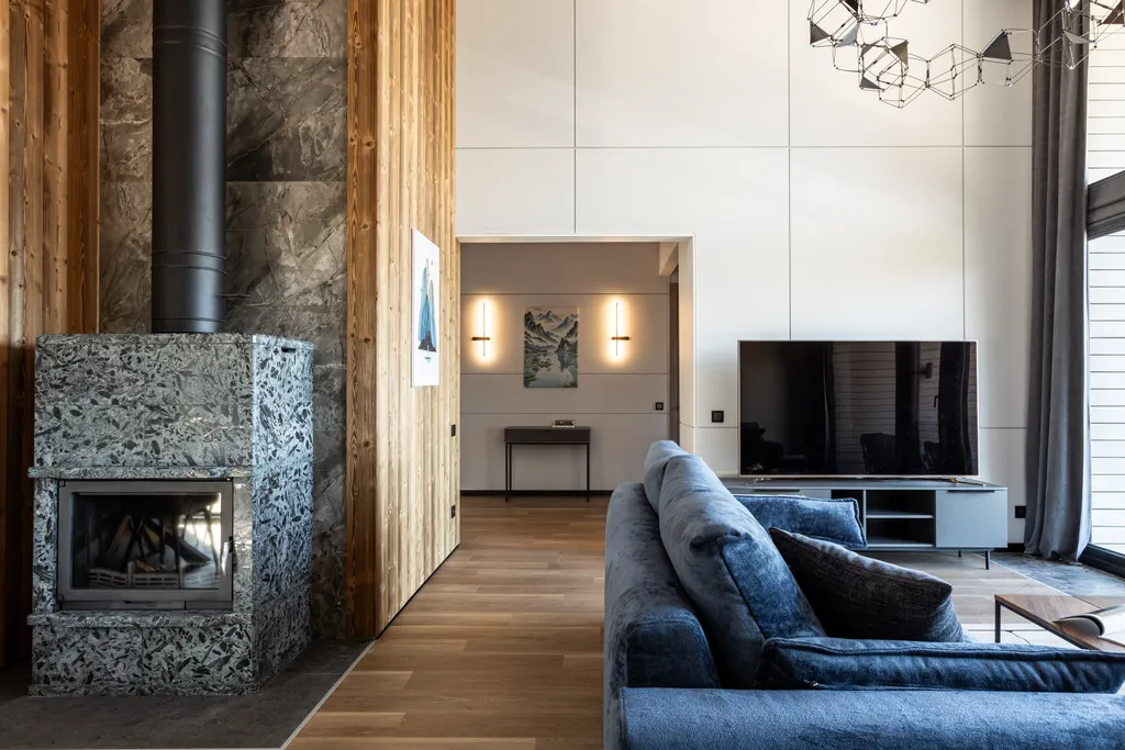 Коттедж на берегу озера с сауной