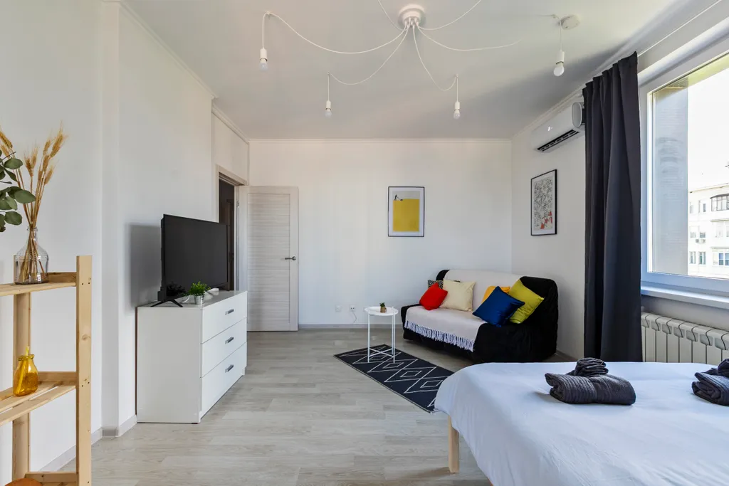 Квартира Квартира Great view 2-rooms Apartment 2 Min Walk to Raykin Plaza — Москва