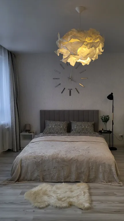 Light studio светлая, стильная студия с видом на лес и закат