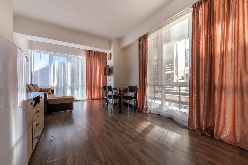 Апартаменты на 3 этаже, двойной балкон