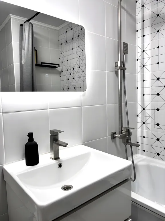 Современная студия в тихом районе, с отличным ремонтом