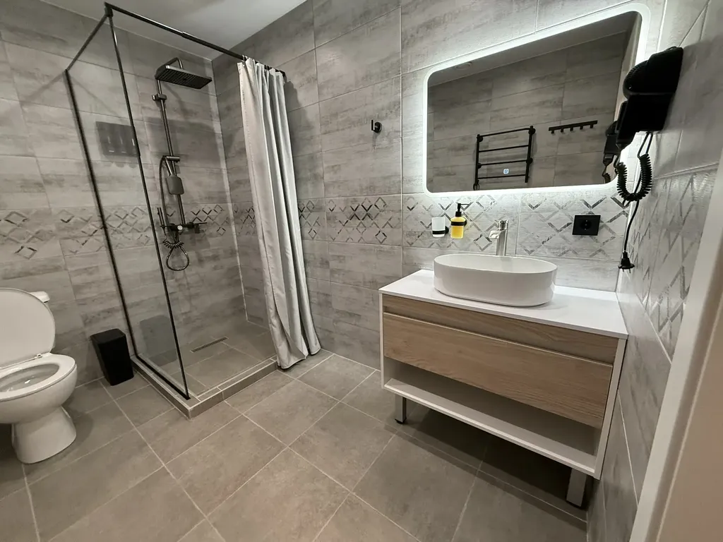 Дом-дуплекс с двумя спальнями на озере Сямозеро в Карелии