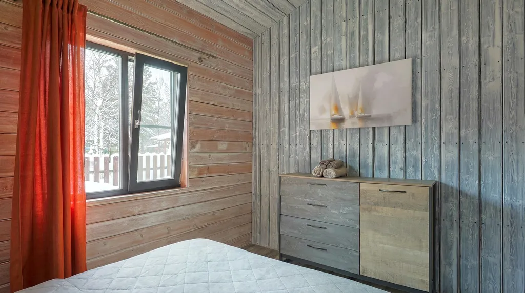 BarnHouse с камином, кондиционером и террасой