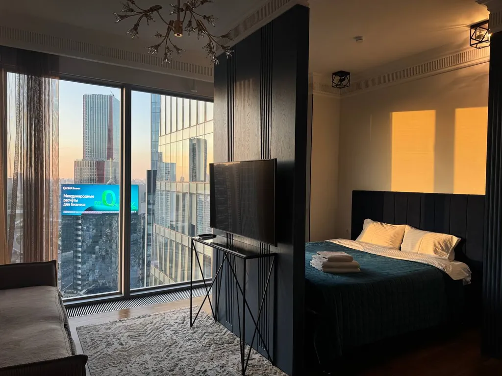 Квартира Квартира Синий Красавчик на 30 этаже Москва-Сити — Москва