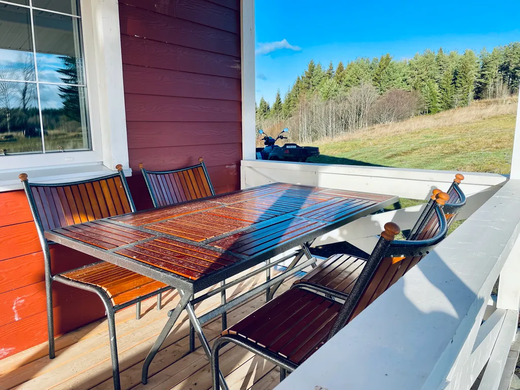 Панорамный двуспальный дом в Карелии рядом с Ладогой