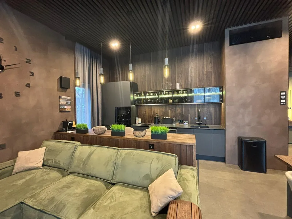 Стильный дом с чаном и сауной